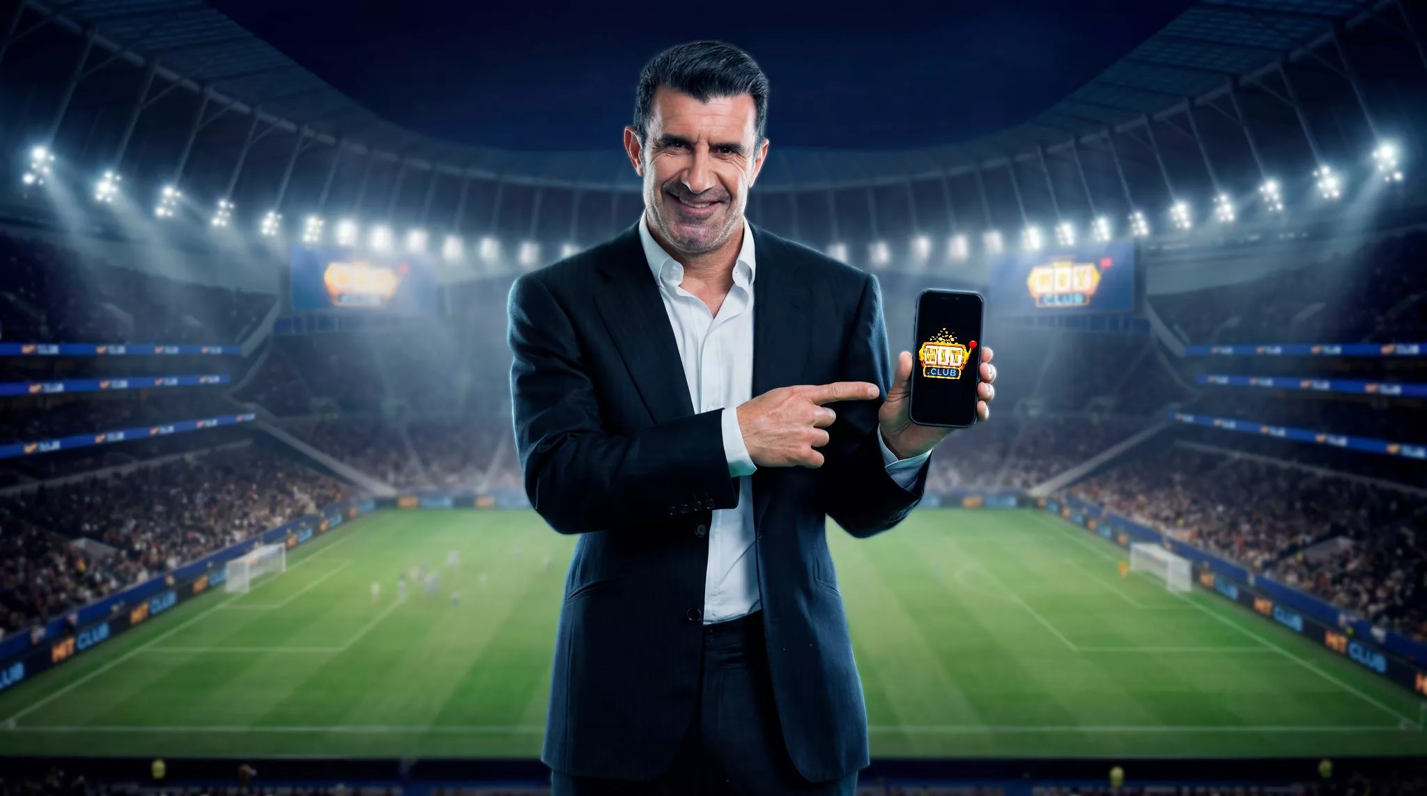 Luis Figo sẽ đồng hành cùng Hitclub trong nhiều chiến dịch truyền thông